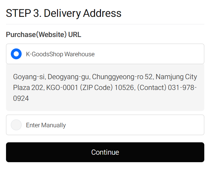 Shipping Address